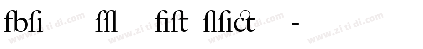 Big Caslon Italic Sw字体转换